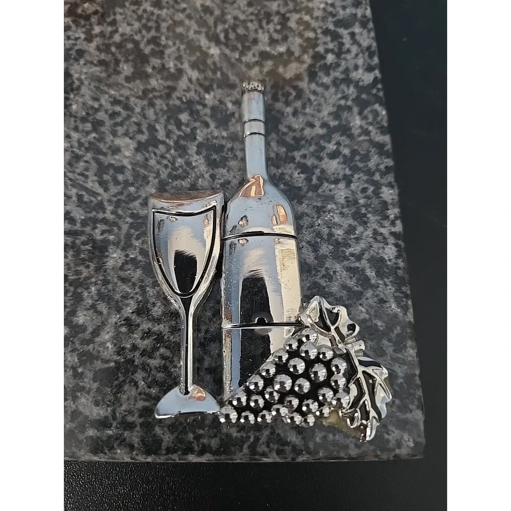 Vino Silver Granite Cheese‎ Board and Spreader Knife 8.75